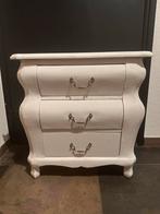 Wit Buikkastje met 3 lades, Broccant, Zo goed als nieuw, 3 of 4 laden, Minder dan 100 cm