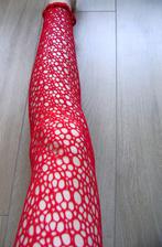 rood spinnenweb tights gothic halloween punk rock vamp, Kleding | Dames, Leggings, Maillots en Panty's, Verzenden, Nieuw, Overige maten