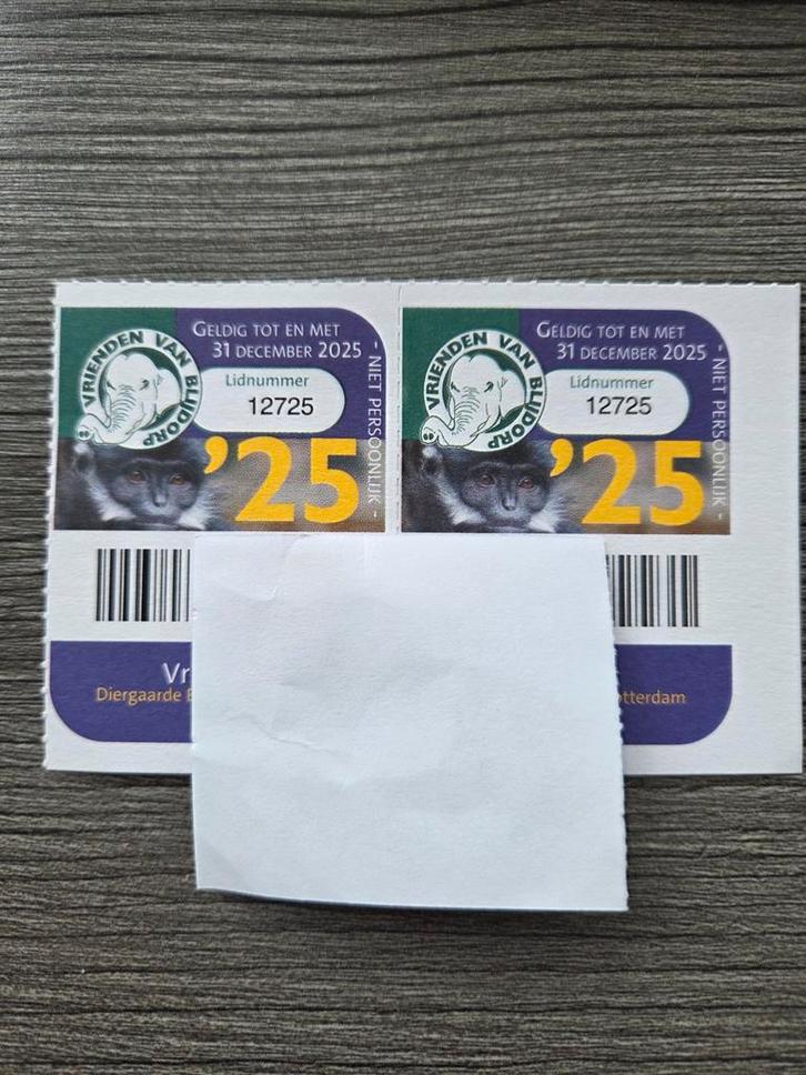 Diergaarde Blijdorp 2 kaartjes, Tickets en Kaartjes, Kortingen en Cadeaubonnen, Drie personen of meer, Overige soorten