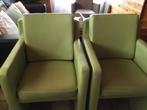 2 leren stoelen op wielen, Ophalen, Gebruikt, Minder dan 75 cm, 50 tot 75 cm