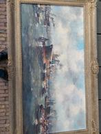 Schilderij Haven van Rotterdam 1939, Antiek en Kunst, Ophalen of Verzenden