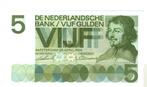 Vijf Euro Billet 1966 Vondel, Ophalen of Verzenden, 5 gulden, Los biljet