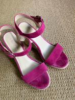 Jonak suède leren fuchsia roze sandalen  38, Roze, Sandalen of Muiltjes, Ophalen of Verzenden, Jonak