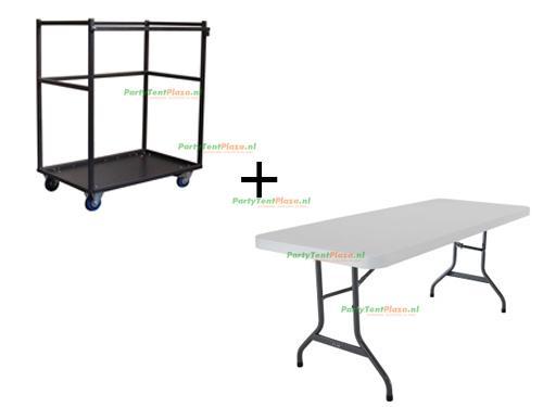 Complete Event-set: 10 Buffettafels incl. Trolley, Huis en Inrichting, Barren, Nieuw, Ophalen of Verzenden