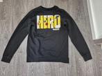 Zwarte trui met Pikachu Tekst Hero Afbeelding erop, Pokemon, Jongen of Meisje, Trui of Vest, Ophalen of Verzenden