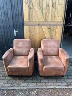 Twee stoffen stoelen te koop, Ophalen, 75 tot 100 cm, Zo goed als nieuw, Stof