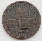 St. Paul's Cathedral 1872 London Engeland Antieke Token Munt, Antiek en Kunst, Antiek | Religie, Ophalen of Verzenden