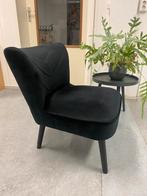 Velvet fauteuils - zwart - in mooie staat - 3 stuks, Huis en Inrichting, Fauteuils, Ophalen, Zo goed als nieuw, 75 tot 100 cm