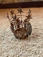 Barok Waxinestandaard - 15 cm, Bruin, Nieuw, Ophalen of Verzenden, Metaal