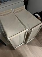 Ikea wasmand op wieltjes 2 stuks, Ophalen, Gebruikt, Beige, Overige typen