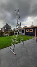 Aluminium ladder Excelsior 3 x 9, Doe-het-zelf en Verbouw, Ladders en Trappen, Ophalen, Zo goed als nieuw, 4 meter of meer