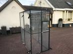 Zwarte Volière 206 x 102 x 202 nieuw, Dieren en Toebehoren, Vogels | Hokken en Kooien, Ophalen of Verzenden, Nieuw, Aluminium