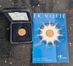 2x EK Vijfje 2000 Proof 5 Gulden in cassette met certificaat, Ophalen of Verzenden, Koningin Beatrix, 5 gulden