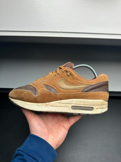 Nike Air Max 1 Leather Ale Brown / 41, Kleding | Heren, Schoenen, Zo goed als nieuw, Sneakers of Gympen, Bruin, Ophalen of Verzenden