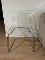 Ikea Tobias Stoel - Transparant/Verchroomd, Kunststof, Gebruikt, Overige kleuren, Ophalen of Verzenden