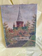 schilderij toren op linnen  30  x 40, Ophalen of Verzenden