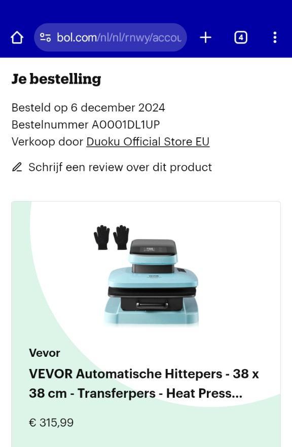 Vevor automatische hittepers, Hobby en Vrije tijd, Knutselen, Zo goed als nieuw, Overige typen, Ophalen