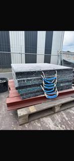 Stempelplaten 80x80 4 cm dik €85,00 p/st, Doe-het-zelf en Verbouw, Steigers, Ophalen, Zo goed als nieuw, Rolsteiger of Kamersteiger