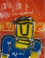 Schilderij Henk Veen - I did it in Roosendaal, Antiek en Kunst, Ophalen of Verzenden