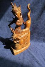 oud Indisch beeld Naga met priesteres, Antiek en Kunst, Kunst | Niet-Westerse kunst, Verzenden