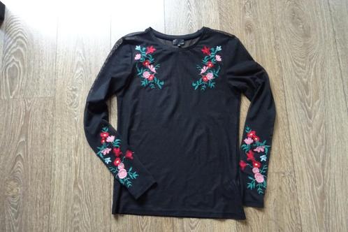 Dunne trui met geborduurde bloemen Seven Sisters maat M, Kleding | Dames, Truien en Vesten, Zo goed als nieuw, Maat 38/40 (M)