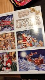 5 puzzels 1000  stukjes kerst, Verzamelen, Efteling, Zo goed als nieuw, Ophalen