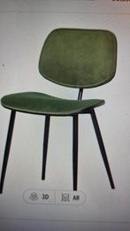 Jackie Dining Chair - Velvet Green, Nieuw, Ophalen of Verzenden, Metaal, Eén