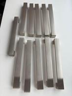 11 Keukenkast grepen - geborsteld zilverkleurig, Minder dan 50 cm, Gebruikt, Ophalen of Verzenden, Minder dan 25 cm