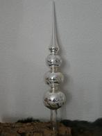 Grote glazen vintage piek met 3 bollen, Ophalen of Verzenden, Gebruikt
