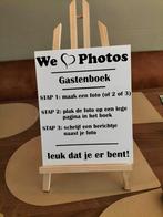 Diverse borden met schildersezel als houder, Ophalen, Zo goed als nieuw, Versiering, Geboorte of Huwelijk