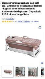 Opklapbad simple fix 138 cm 220 l roze, Ophalen, 75 cm of meer, Overige typen, 50 tot 100 cm