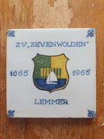 Tegel zeilvereniging Zevenwolden Lemmer 100 jaar 1865 1965, Antiek en Kunst, Antiek | Wandborden en Tegels, Ophalen