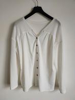 Witte Blouse met Knopen, Ophalen, Zo goed als nieuw, Wit