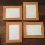 5 Houten Fotolijstjes met Glas 18x23cm 17x12 cm, Ophalen of Verzenden, Gebruikt