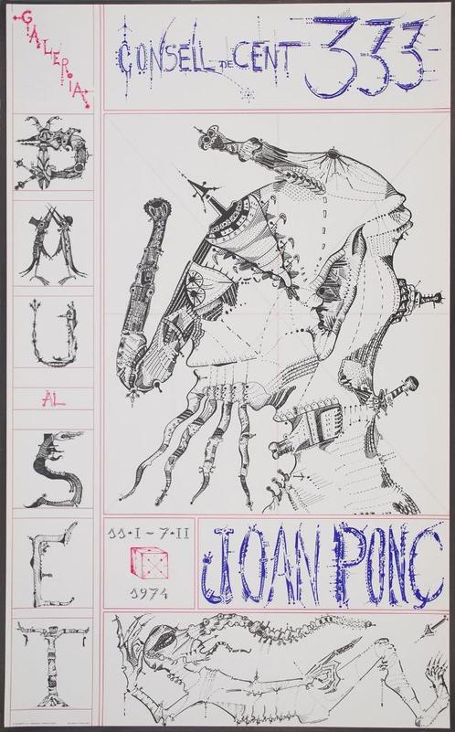 Joan Ponc - Consell de Cent - Litho, Antiek en Kunst, Kunst | Litho's en Zeefdrukken, Ophalen of Verzenden
