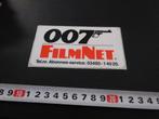 sticker 007 FilmNet, Ophalen, Zo goed als nieuw