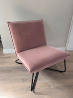 2x Fauteuil Lotus Velvet Roze – Zo Goed Als Nieuw, Ophalen, Zo goed als nieuw, Minder dan 75 cm, 50 tot 75 cm