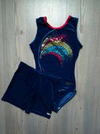 Turnsetje Agiva maat 158 164 XS (pakje + broekje), Sport en Fitness, Turnen, Blauw, Ophalen of Verzenden, Zo goed als nieuw, Turnpak(je)
