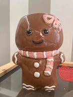 Gingerbread Meisje Beeldje/Pot - Kerstdecoratie Antiek Look, Ophalen