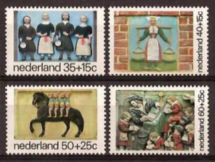 Nederland NVPH nr 1079/82 postfris Kinderpostzegels 1975, Postzegels en Munten, Postzegels | Nederland, Postfris, Na 1940, Verzenden