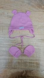 Roze Muts & Wanten Set - Oh Lalaaa, Kinderen en Baby's, Babykleding | Mutsen, Sjaals en Wanten, Ophalen, Zo goed als nieuw, Oh Lalaaa