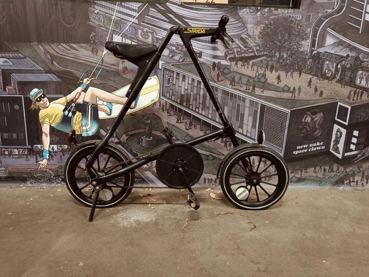 Vintage jaren '80 Strida Mark 1  MK1 design vouwfiets, Fietsen en Brommers, Fietsen | Vouwfietsen, Gebruikt, Overige merken, Minder dan 14 inch