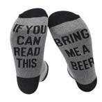 Nieuwe sokken. " If you can read this bring me a Beer'., Overige kleuren, Overige typen, Nieuw, Ophalen of Verzenden