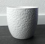 West-Germany vintage bloempot wit wrsch Scheurich, Rond, Binnen, Ophalen of Verzenden, Zo goed als nieuw
