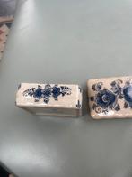 Delfts blauw doosje, Antiek en Kunst, Antiek | Keramiek en Aardewerk, Ophalen of Verzenden