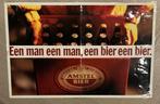 Amstel poster, Ophalen of Verzenden, Gebruikt, Reclamebord, Plaat of Schild, Amstel
