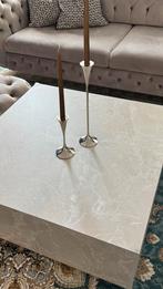 Stijlvolle salontafel met marmerlook, Huis en Inrichting, Tafels | Salontafels, Kunststof, Vierkant, Zo goed als nieuw, Minder dan 50 cm