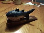 Houten Deurstopper Haai - 21x5x9 cm, Ophalen of Verzenden