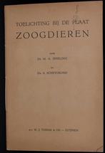 schoolplaat boekje    Nederlandse   Zoogdieren .  , Ophalen of Verzenden, Natuur en Biologie