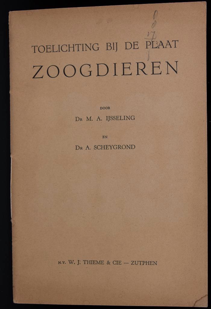 schoolplaat boekje    Nederlandse   Zoogdieren .  , Antiek en Kunst, Antiek | Schoolplaten, Natuur en Biologie, Ophalen of Verzenden